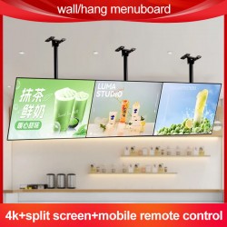 Wall Mounted Hanging Android LCD Digital Signage FHD Advertising Display Screen with CMS Remote Control for Shop Mall Re
