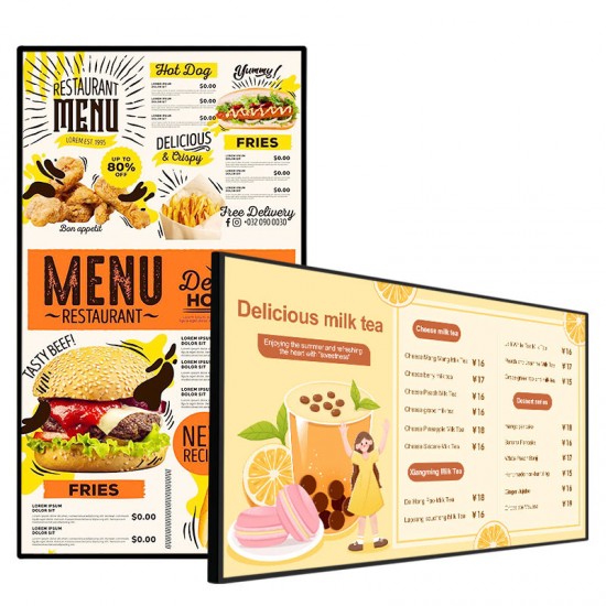 Wall Mounted Hanging Android LCD Digital Signage FHD Advertising Display Screen with CMS Remote Control for Shop Mall Re