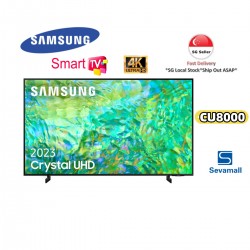 SAMSUNG Crystal UHD 4K CU8000 Series 50CU8000 55CU8000 65CU8000 75CU8000 PurColor, Object Tracking Sound Lite, Q-Symphony, Motion Xcelerator, Ultra Slim, Solar Remote, Smart TV with Alexa Built-in (Installation Included)