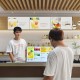 Desktop Digital Menu Billboard 23.8 Inch 250 Nits Indoor USB L-SHAPE Android Smart Wifi LCD Advertising Restaurant Scree