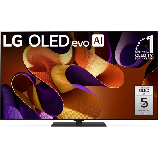 LG 65"/55"-Inch 65G4 55G4 Class OLED evo G4 Series Smart TV 4K Processor Flat Screen with Magic Remote AI-Powered