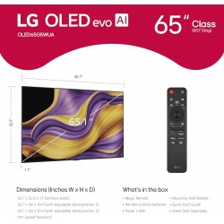 LG 55"/65"-Inch 55G5 65G5 Class OLED evo AI 4K G5 Series Smart TV w/Dolby Atmos, Dolby Vision, HDR10, AI Super Upscaling 4K, Filmmaker Mode, Wow Orchestra, Alexa Built-in