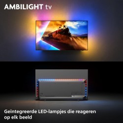Philips Ambilight 77OLED760 4K OLED Smart TV - 77-inch Screen with P5 AI Perfect Picture Engine Ultra HD, Titan OS, Dolby Vision and Atmos Sound - Works with Alexa and Google Voice Assistant