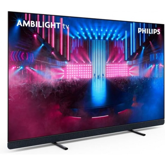 Philips Ambilight 77OLED779 77OLED899 4K OLED Smart TV - 77-inch Screen with P5 AI Perfect Picture Engine Ultra HD, Titan OS, Dolby Vision and Atmos Sound - Works with Alexa and Google Voice Assistant Philips Ambilight 77OLED779 77OLED899 4K OLED Smart TV - 77-inch Screen with P5 AI Perfect Picture Engine Ultra HD, Titan OS, Dolby Vision and Atmos Sound - Works with Alexa and Google Voice Assistant