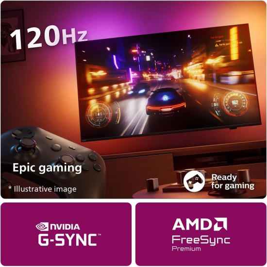 Philips Ambilight 77OLED750 4K OLED Smart TV - 77 Inch Display with P5 AI Perfect Picture Engine Ultra HD, Titan OS, Dolby Vision and Dolby Atmos Sound, Works with Alexa and Google Voice Assistant Philips Ambilight 77OLED750 4K OLED Smart TV - 77 Inch Display with P5 AI Perfect Picture Engine Ultra HD, Titan OS, Dolby Vision and Dolby Atmos Sound, Works with Alexa and Google Voice Assistant
