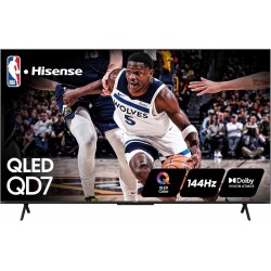 Hisense 85-Inch Class QD7 QD7N Series QLED 4K UHD Google Smart TV 85QD7N - QLED, Native 144Hz, Motion Rate 240, Direct Full Array, Game Mode Pro, Alexa Compatibility