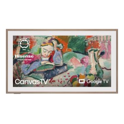 Hisense 65-Inch 65S7N Class QLED 4K S7N CanvasTV™ Series Dolby Vision HDR Google Smart TV (65S7N) - 144Hz, Art Mode, Anti-Glare Panel, Hi-Matte Display, Frame & UltraSlim Wall Mount Included