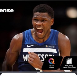 Hisense 100-Inch Class U7 Series ULED 4K UHD Google Smart TV ( 100U76N U76N ) - QLED, Native 144Hz, Motion Rate 480, Dolby Vision, Full Array Local Dimming, Game Mode Pro, Alexa Compatibility Storage, 5G Connectivity, and IMAX Enhanced
