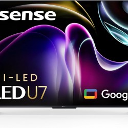 Hisense 55"/65"/75" -Inch Class U7 Series Mini-LED ULED 4K UHD Google Smart TV (U7K) - QLED, Native 144Hz, 1000-Nit, Dolby Vision IQ, Full Array Local Dimming, Game Mode Pro, Alexa Compatibility