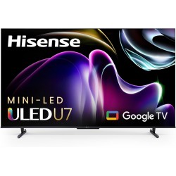 Hisense 55"/65"/75" -Inch Class U7 Series Mini-LED ULED 4K UHD Google Smart TV (U7K) - QLED, Native 144Hz, 1000-Nit, Dolby Vision IQ, Full Array Local Dimming, Game Mode Pro, Alexa Compatibility