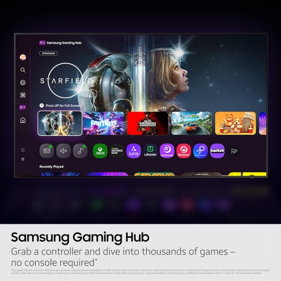 Samsung 43"/55"/65"/75" -Inch Class Crystal UHD 65U8000F U8000F 4K Smart TV Endless Free Content, Crystal Processor 4K