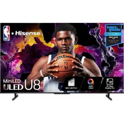 Hisense 55" 65" 75" 85" -Inch Class U8 Series  - QLED, DMini-LED ULED 4K UHD Google Smart TV 55U8N 65U8N 75U8N 85U8N olby Vision IQ, Dolby Atmos, Full Array Local Dimming Pro, 144Hz Game Mode Pro, Alexa Compatibility