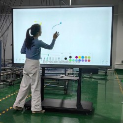 Good Quality Price Touch Interactive Whiteboard Android windows Ops Double System Digital Blackboard for University