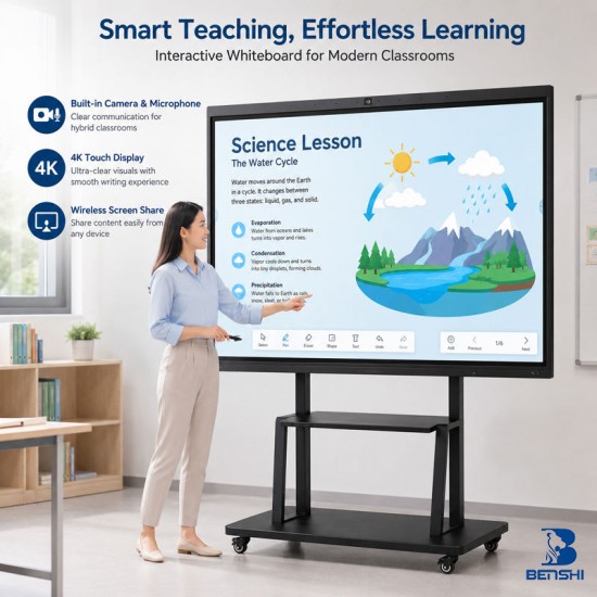 Good Quality Price Touch Interactive Whiteboard Android windows Ops Double System Digital Blackboard for University