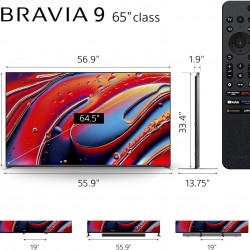 Sony 65"/75"/85" Inch Mini LED XR90 4K Ultra HD TV BRAVIA 9 Smart Google TV with Dolby Vision HDR and Exclusive Features for PlayStation 5 (K-65XR90), 2024 Model